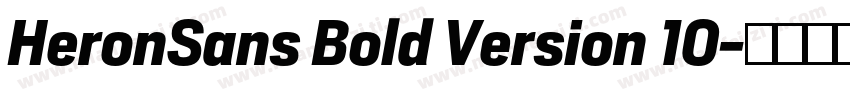 HeronSans Bold Version 10字体转换